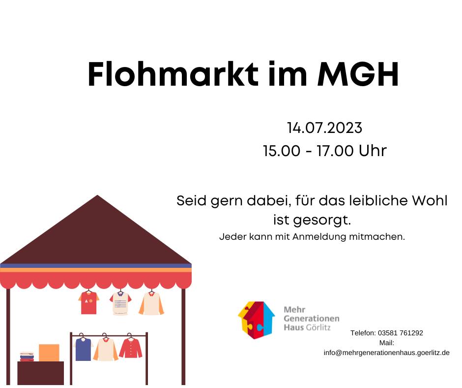 14.07.2023 - Flohmarkt im MGH Görlitz